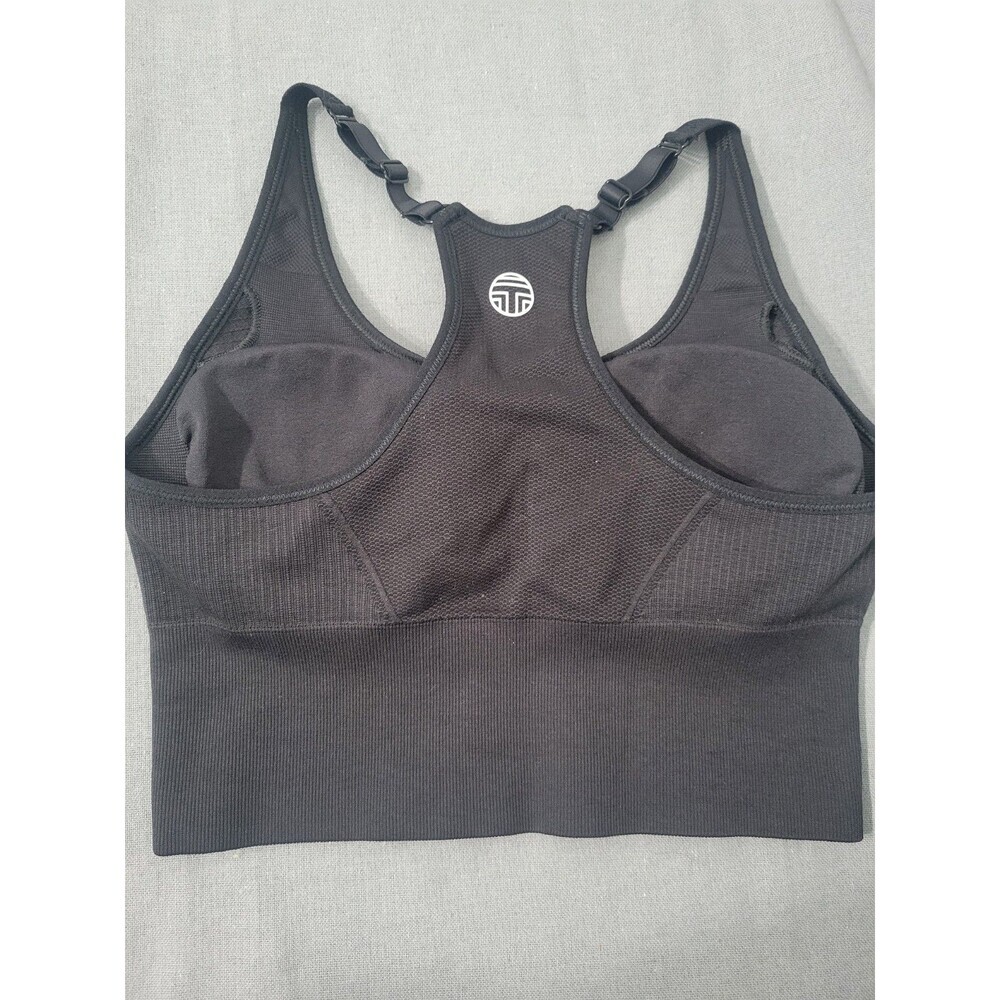 TORY BURCH Seamless Adjustable sports Bra Black  Small - Picture 4 of 6